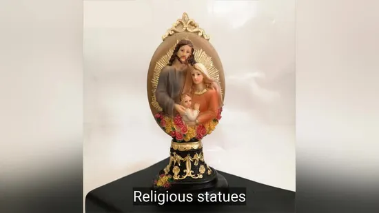 Statua religiosa personalizzata in fabbrica OEM Artigianato religioso in plastica Decorazioni per la casa in poliresina Artigianato Mary con bambino e pecora Produttore di artigianato in resina religiosa in Cina