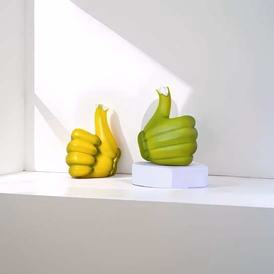 Collezione antica Scultura con testa di dollaro in resina plastica Arti e mestieri